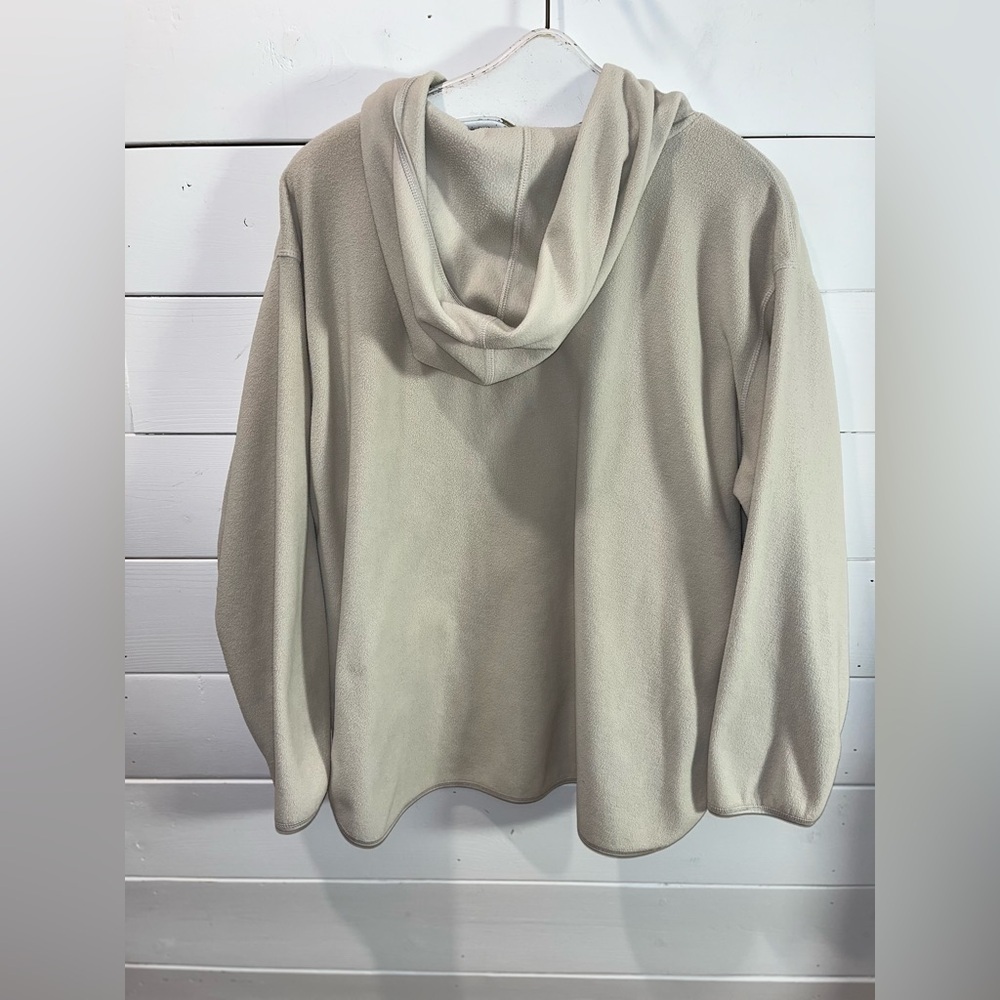 Beige Half-Zip Hoodie – Size 2X (see measurements) - Picture 6 of 8